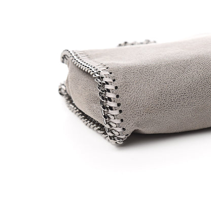 Stella McCartney Shaggy Deer Mini Falabella Fold Over Tote Light Grey 8 of 10