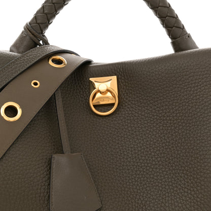 Mulberry Heavy Grain Iris Tote Olive Green 7 of 11
