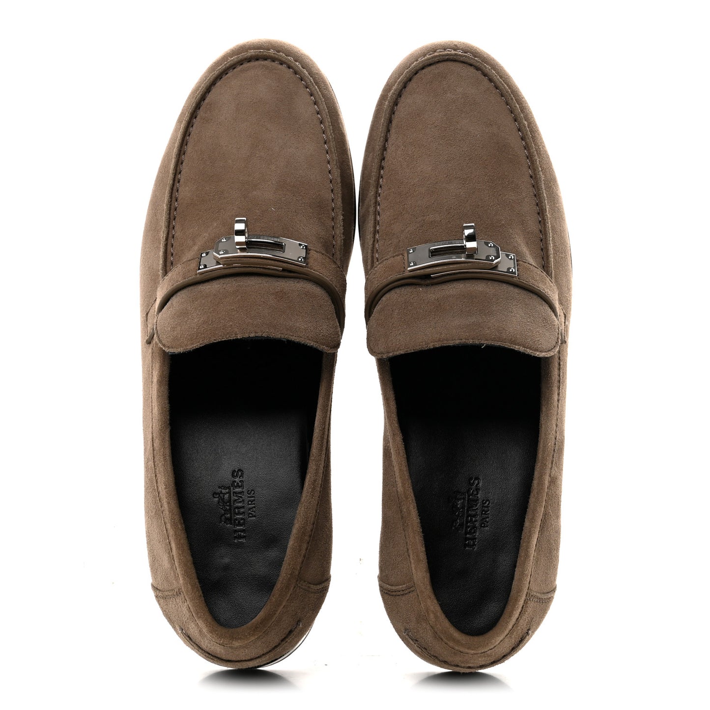 Suede Goatskin Womens Destin Loafers 39 Etoupe