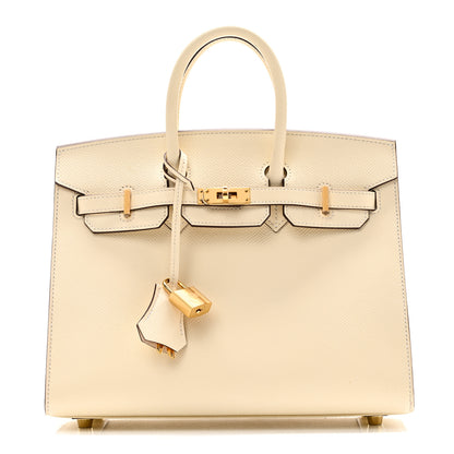 Hermes Epsom Birkin Sellier 25 Nata 1 of 11