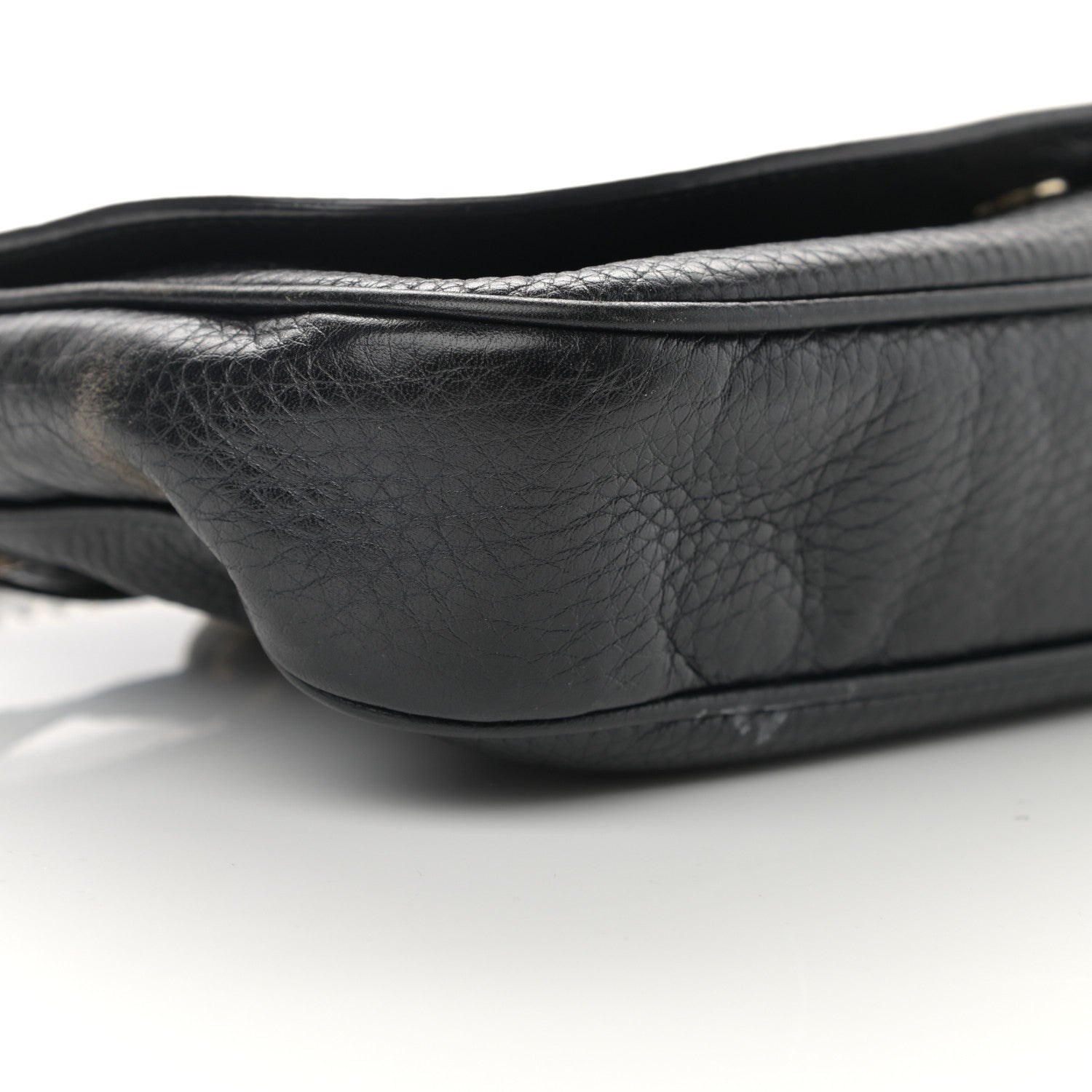 Gucci Pebbled Calfskin Medium Soho Flap Crossbody Black 9 of 18