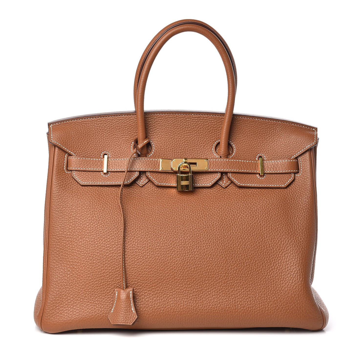 Taurillon Clemence Birkin 35 Gold