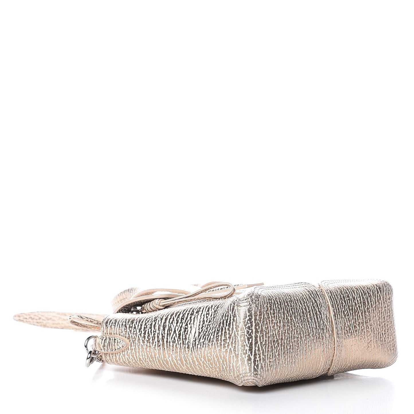 3.1 Textured Calfskin Mini Pashli Satchel Nude Platinum