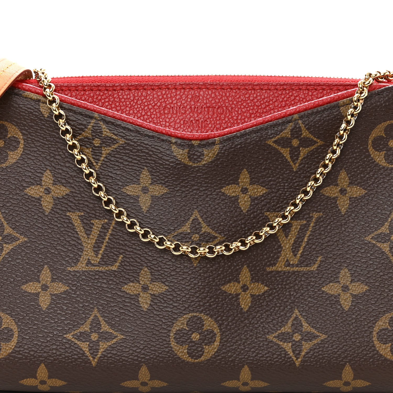 Louis Vuitton Monogram Pallas Clutch Cherry 8 of 10