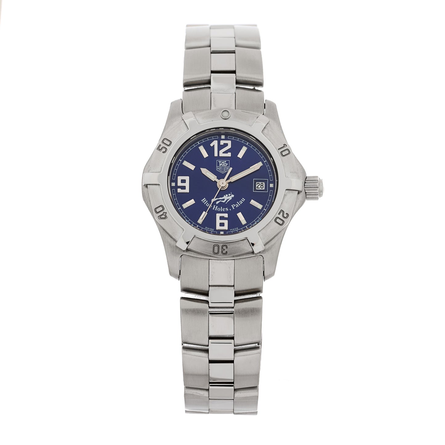 Stainless Steel 29mm Aquaracer Palau Quartz Watch Blue WN1316