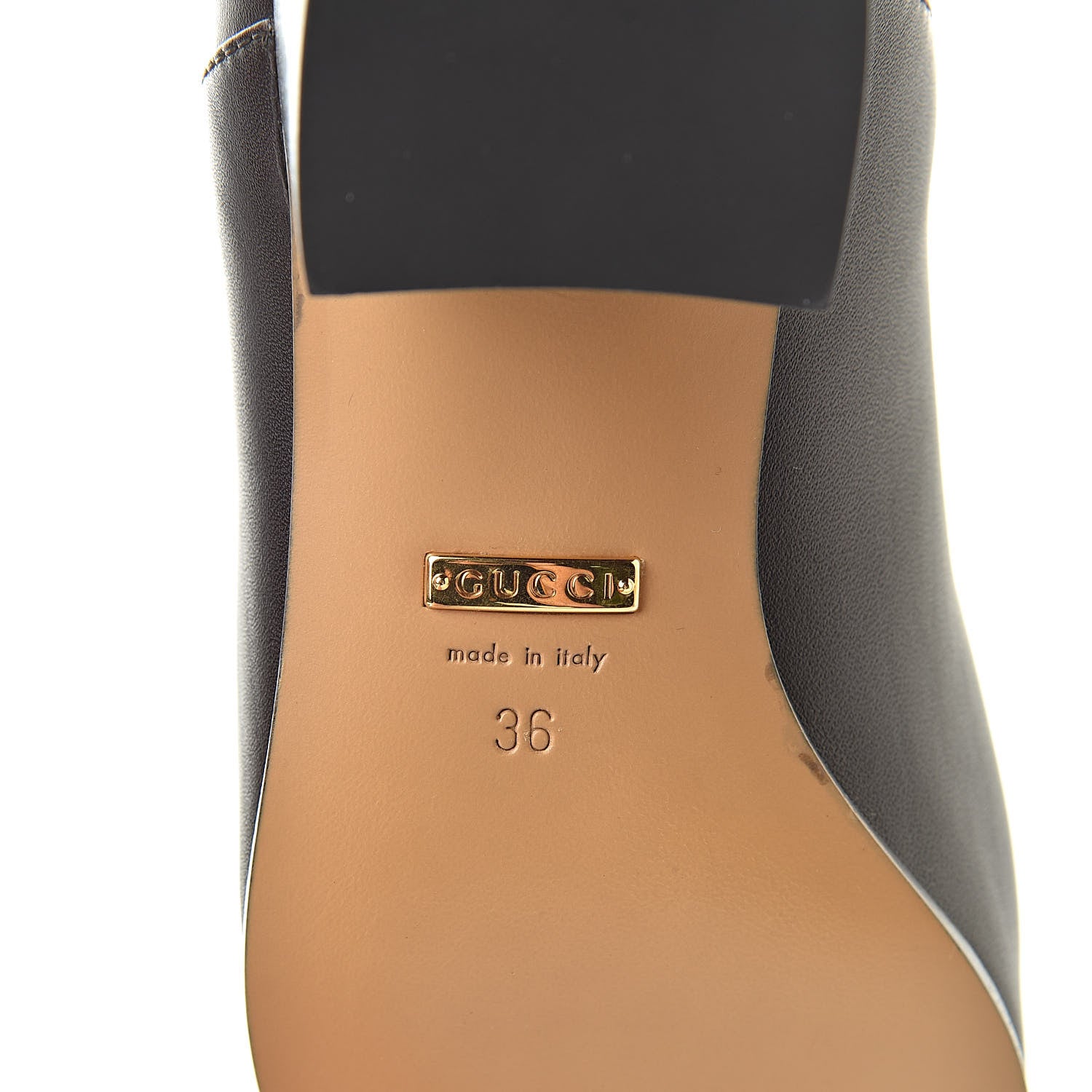 Gucci Calfskin Web Karen Ankle Boots 36 Brown 6 of 7