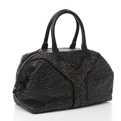 Saint Laurent Calfskin Rock Studded Easy Sac Black 2 of 11