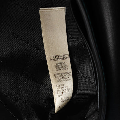 Burberry Metallic Calfskin Bow Detail Berkeley Crossbody Petrol Blue 7 of 9