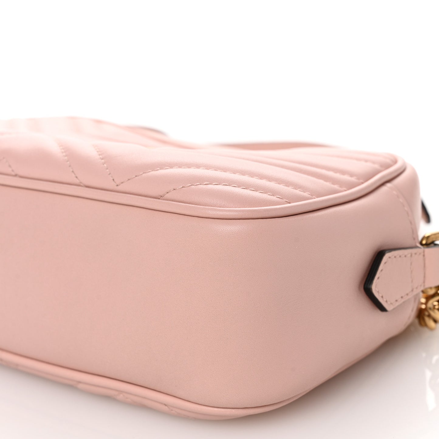 Calfskin Matelasse Small GG Marmont Chain Shoulder Bag Perfect Pink