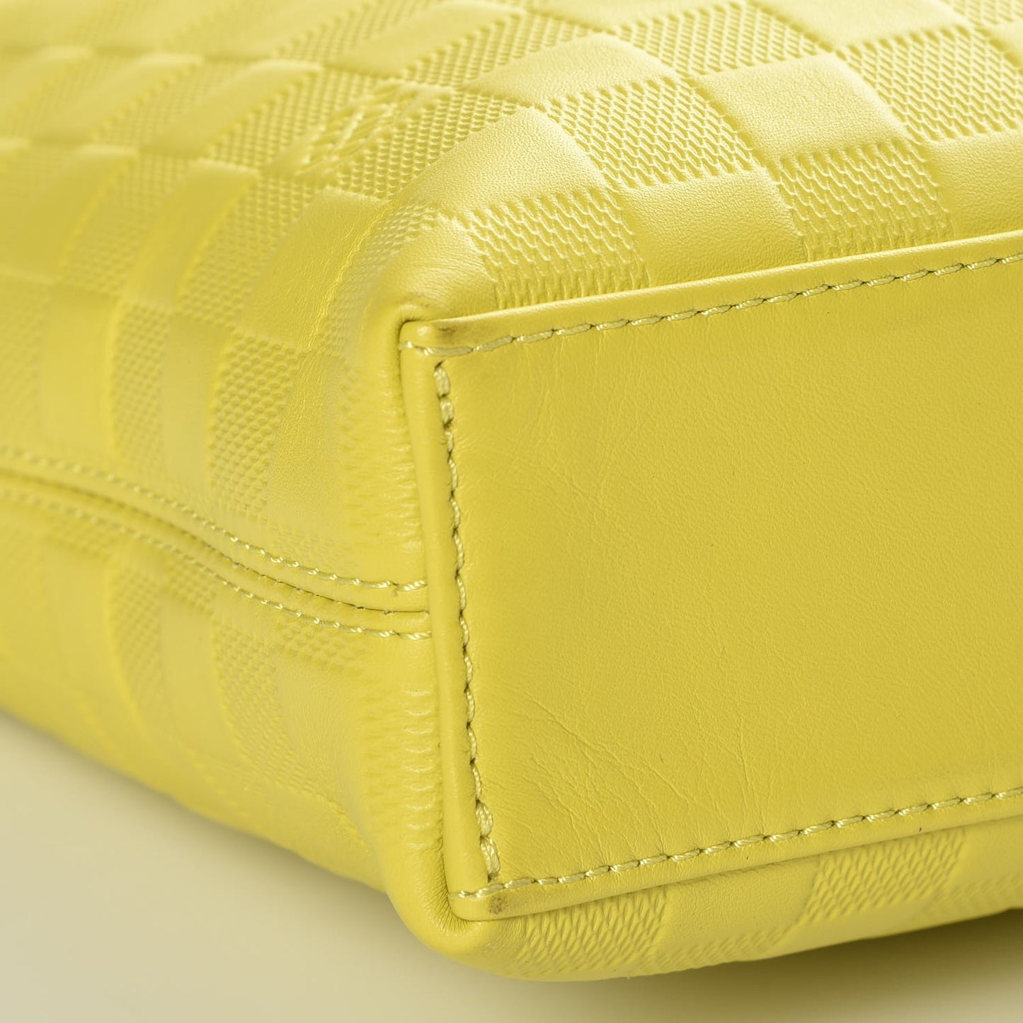 Damier Infini Porte-Documents Vert Acide
