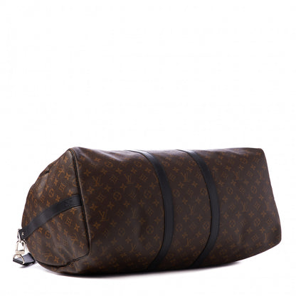 Louis Vuitton Monogram Macassar Keepall Bandouliere 55 3 of 11
