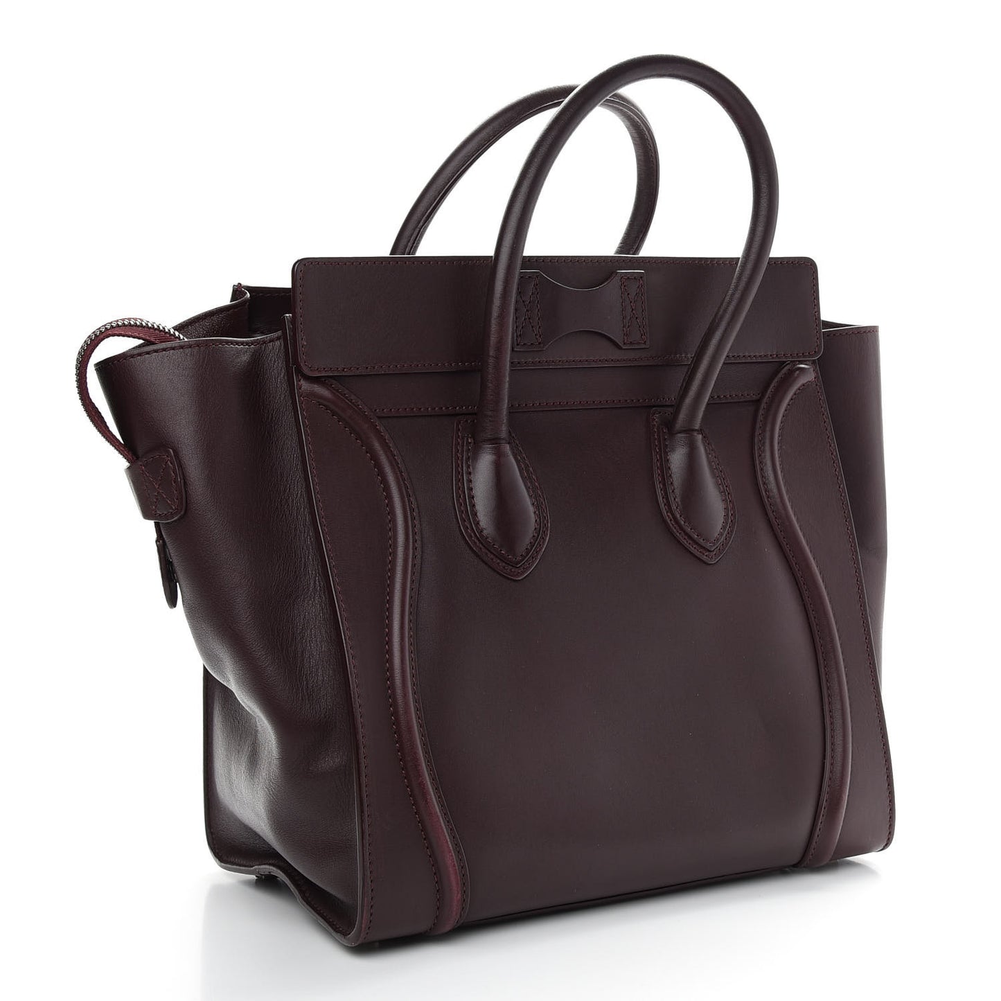 Smooth Calfskin Mini Luggage Burgundy