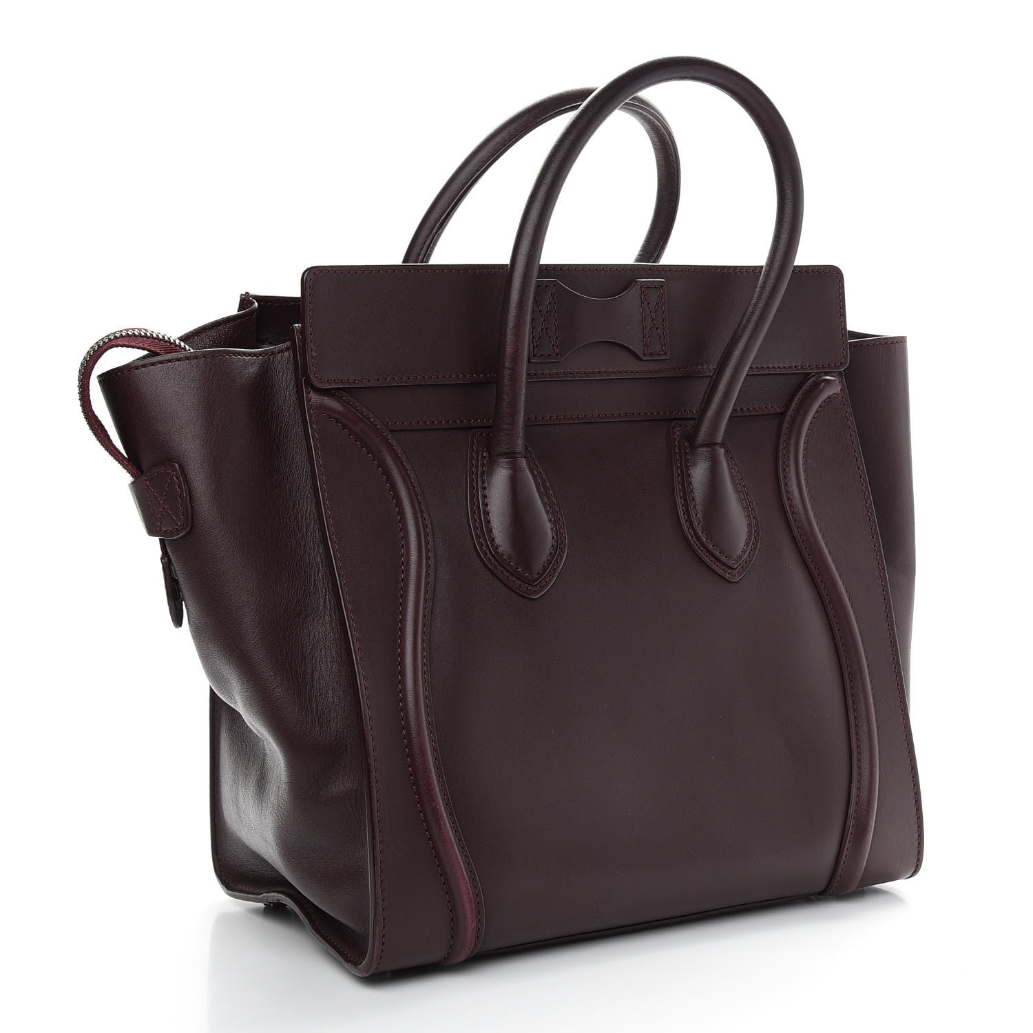 Celine Smooth Calfskin Mini Luggage Burgundy 3 of 11