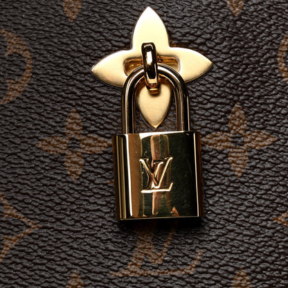 Louis Vuitton Monogram Flower Zipped Tote MM Black 5 of 5