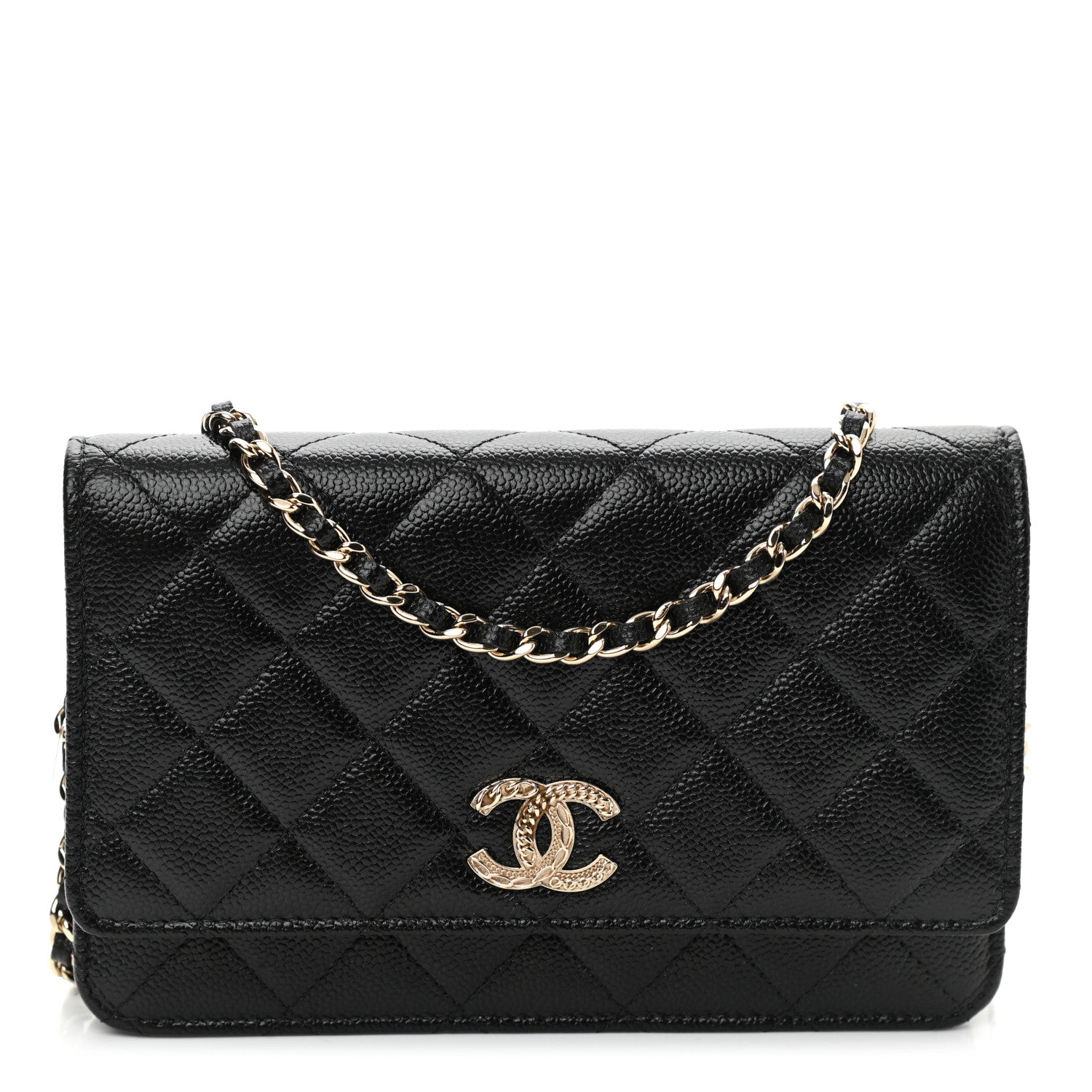 Chanel Caviar Quilted Multi Chain Wallet On Chain WOC Black 1 of 11