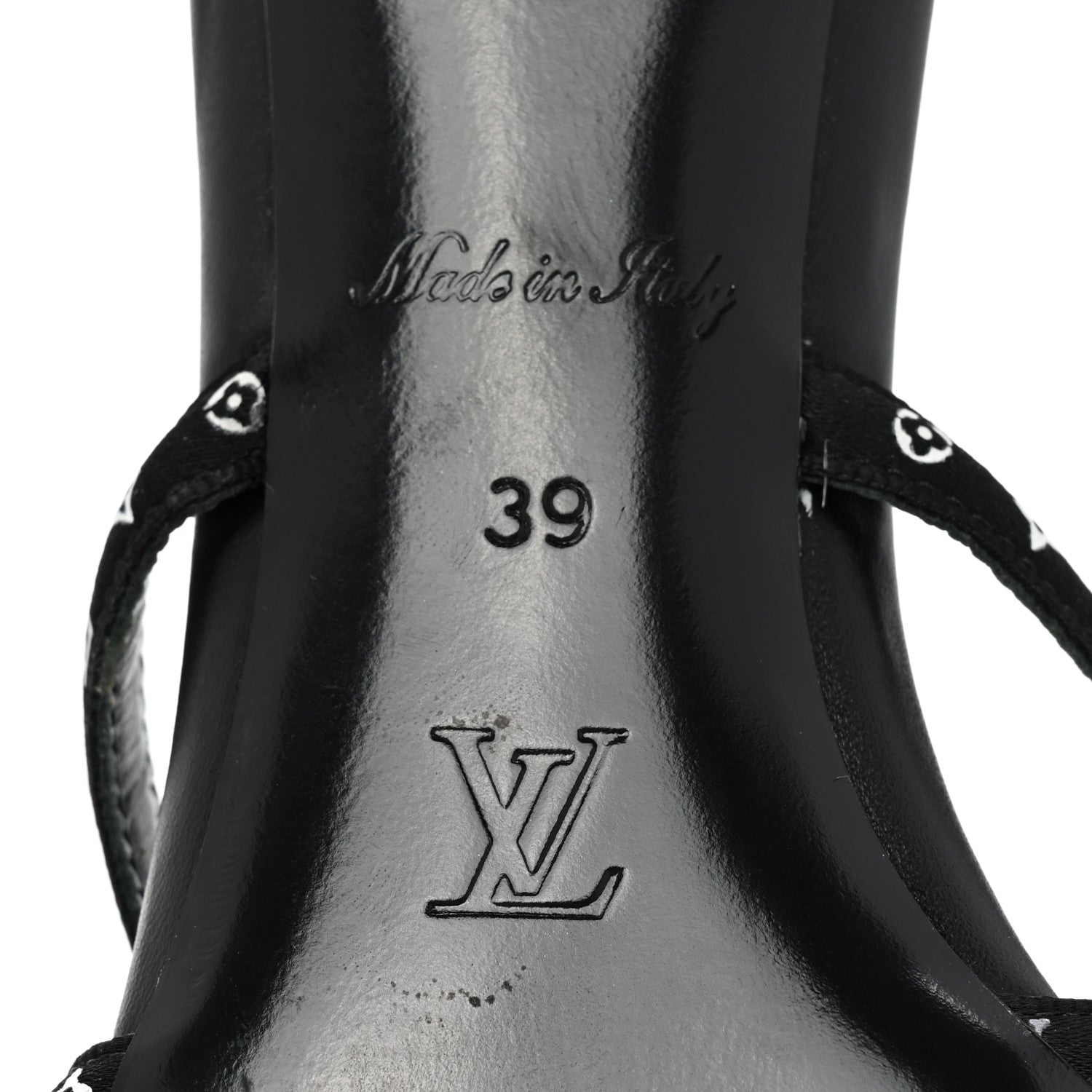 Louis Vuitton Satin Calfskin Citizen Thong Sandal 37 Black 6 of 7