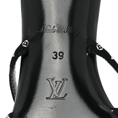 Louis Vuitton Satin Calfskin Citizen Thong Sandal 37 Black 6 of 7