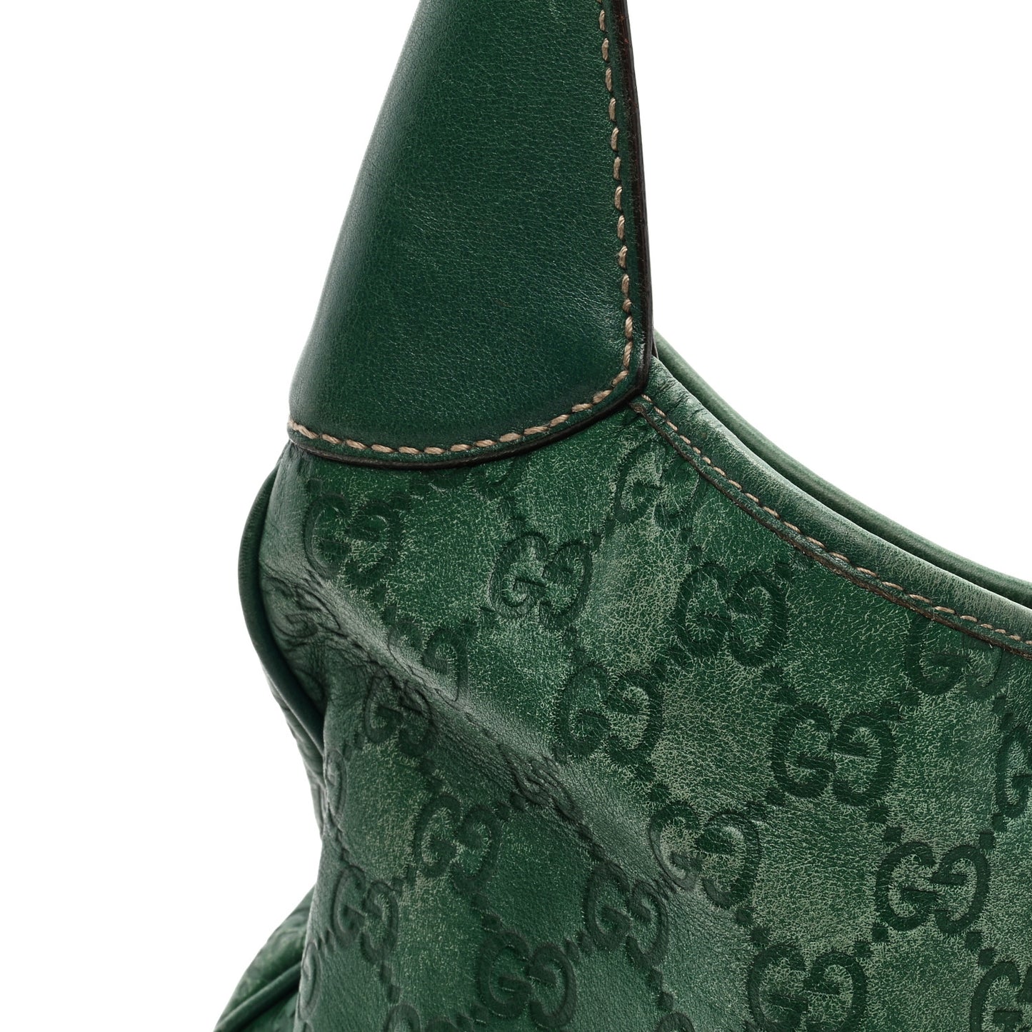 Guccissima Medium Jackie O Bouvier Hobo Green