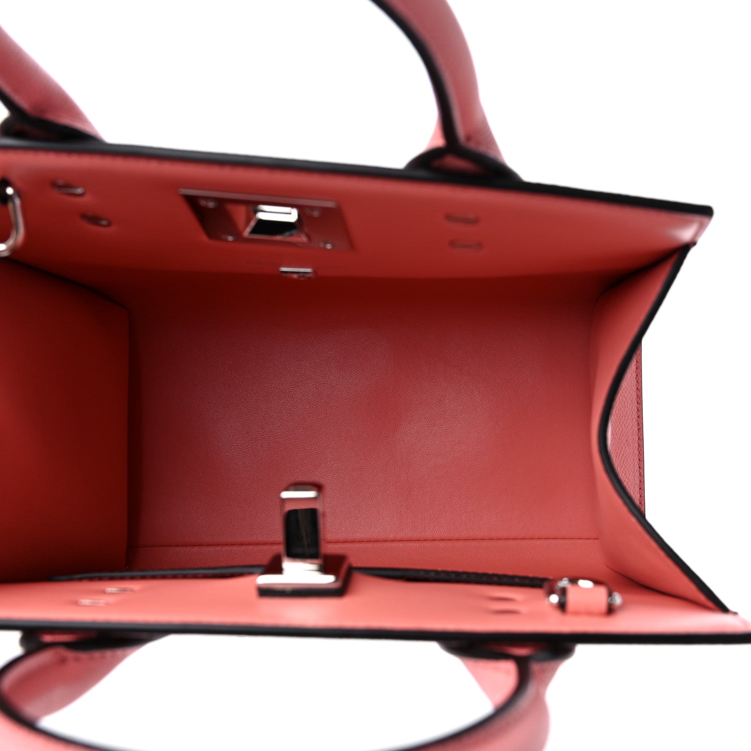 Salvatore Ferragamo Calfskin Small Studio Box Bag Corallo 5 of 9