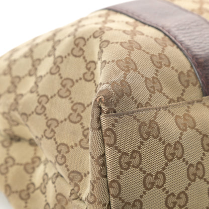 Gucci Monogram Medium Bamboo Bar Tote Brown 11 of 15