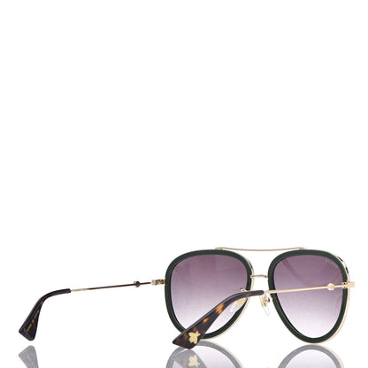 Gucci Web Aviator Sunglasses GG0062S Green Red 4 of 8