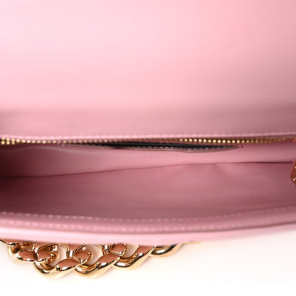 Dolce & Gabbana Nappa Quilted 3.5 Medium Chain Bag Pink 10 of 17