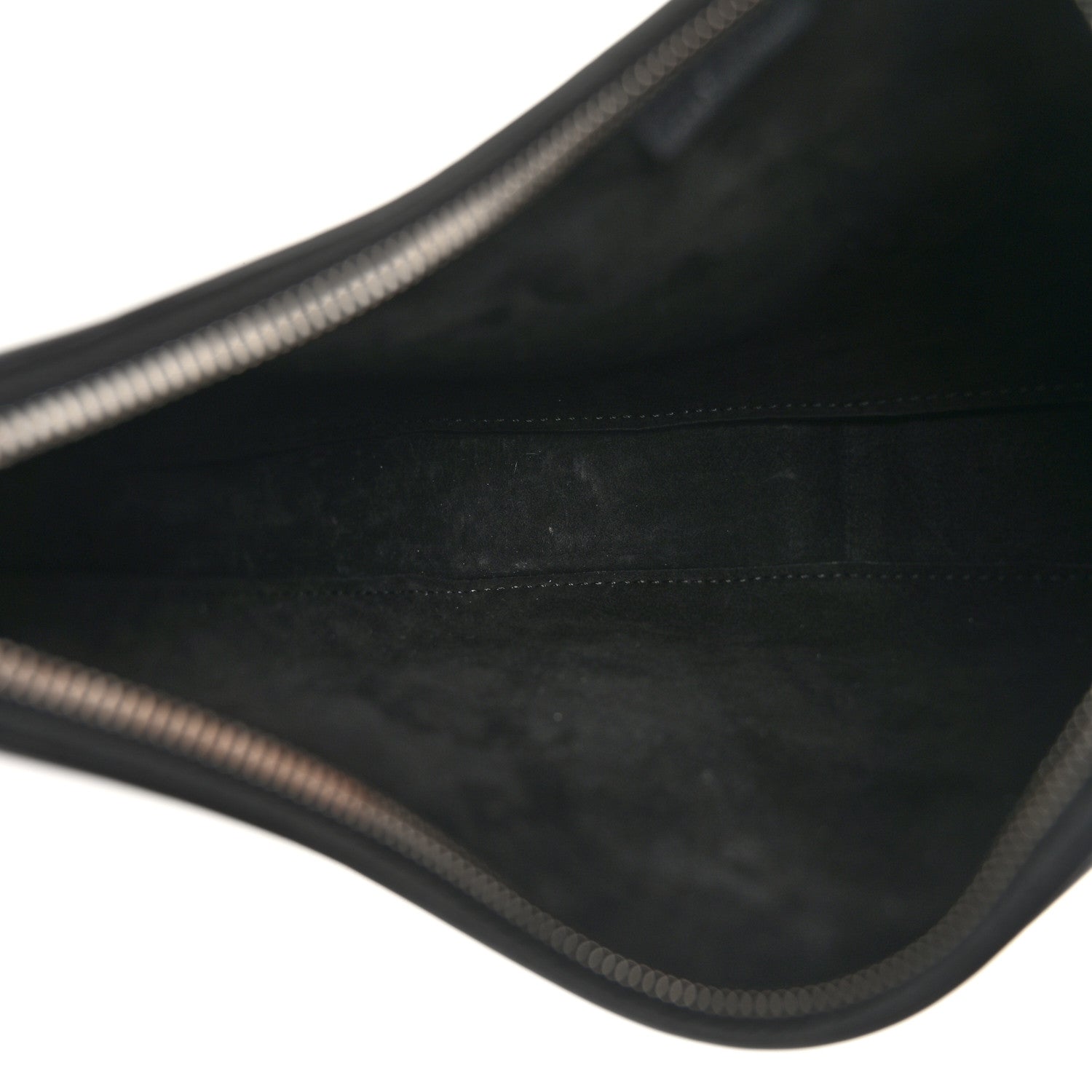 The Row Smooth Calfskin Half Moon Shoulder Bag Black 5 of 9