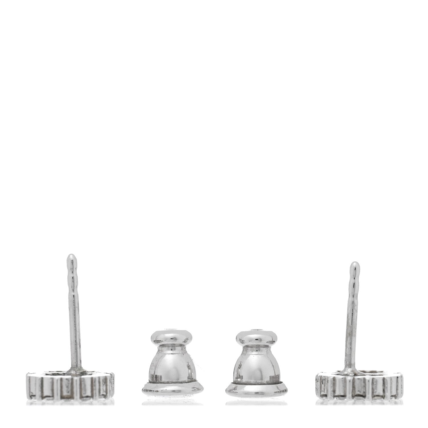 Christian Dior Crystal Clair D Lune Earrings Silver 3 of 4