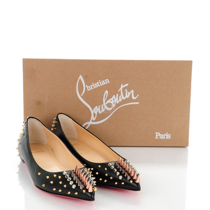 Christian Louboutin Nappa Goldoflat Spikes Flats 39 Black 8 of 8
