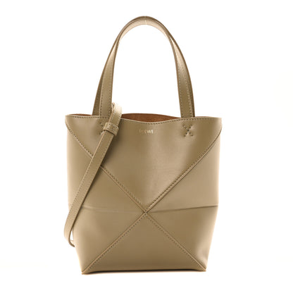 Loewe Shiny Calfskin Mini Puzzle Fold Tote Eucalyptus 1 of 10