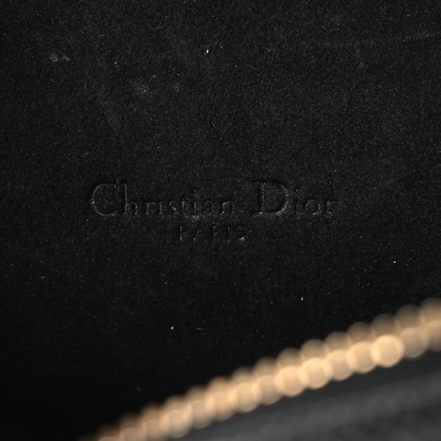 Christian Dior Grained Calfskin Caro Double Pouch Black 6 of 12