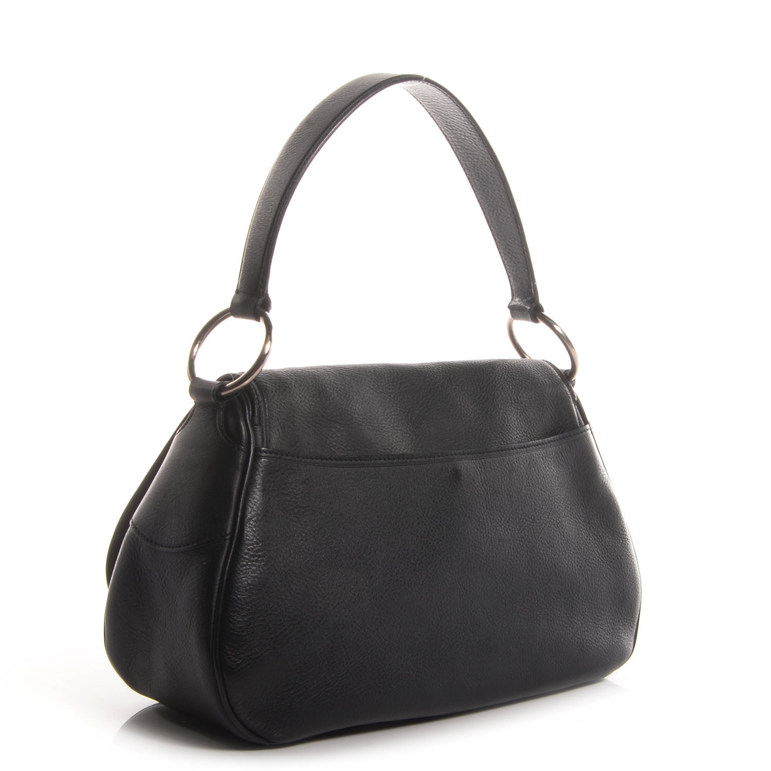 Prada Vacchetta Old Leather Saddle Bag Nero Black 67705 – FASHIONPHILE