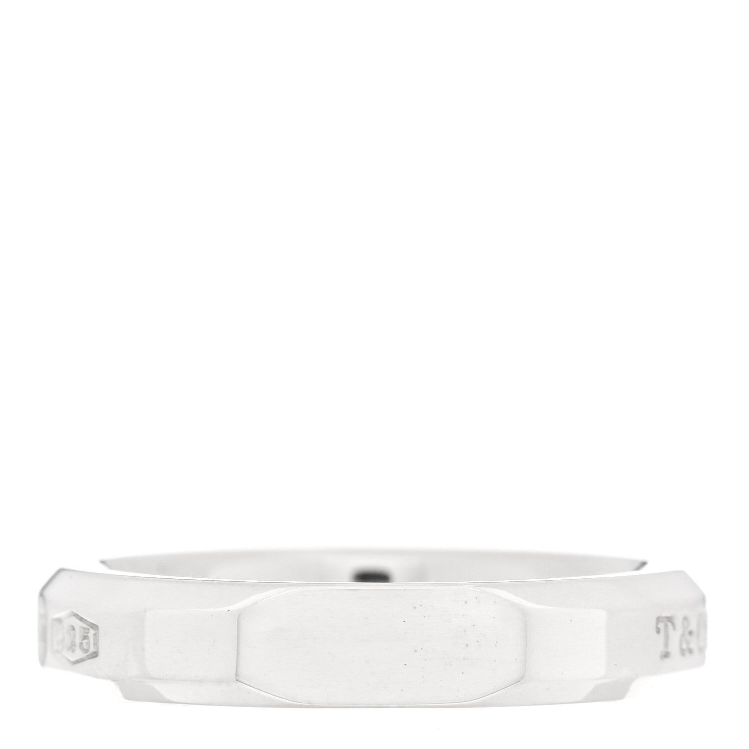 Tiffany Sterling Silver Makers Narrow Slice Ring 52 6 1 of 7