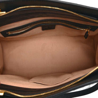 Gucci Guccissima Signature Medium Shoulder Tote Bag Black 5 of 12