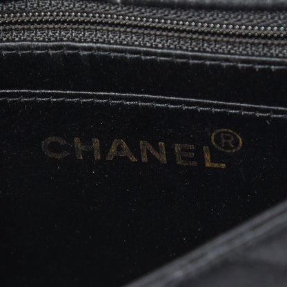 Chanel Satin Quilted Evening Flap Black 8 of 9