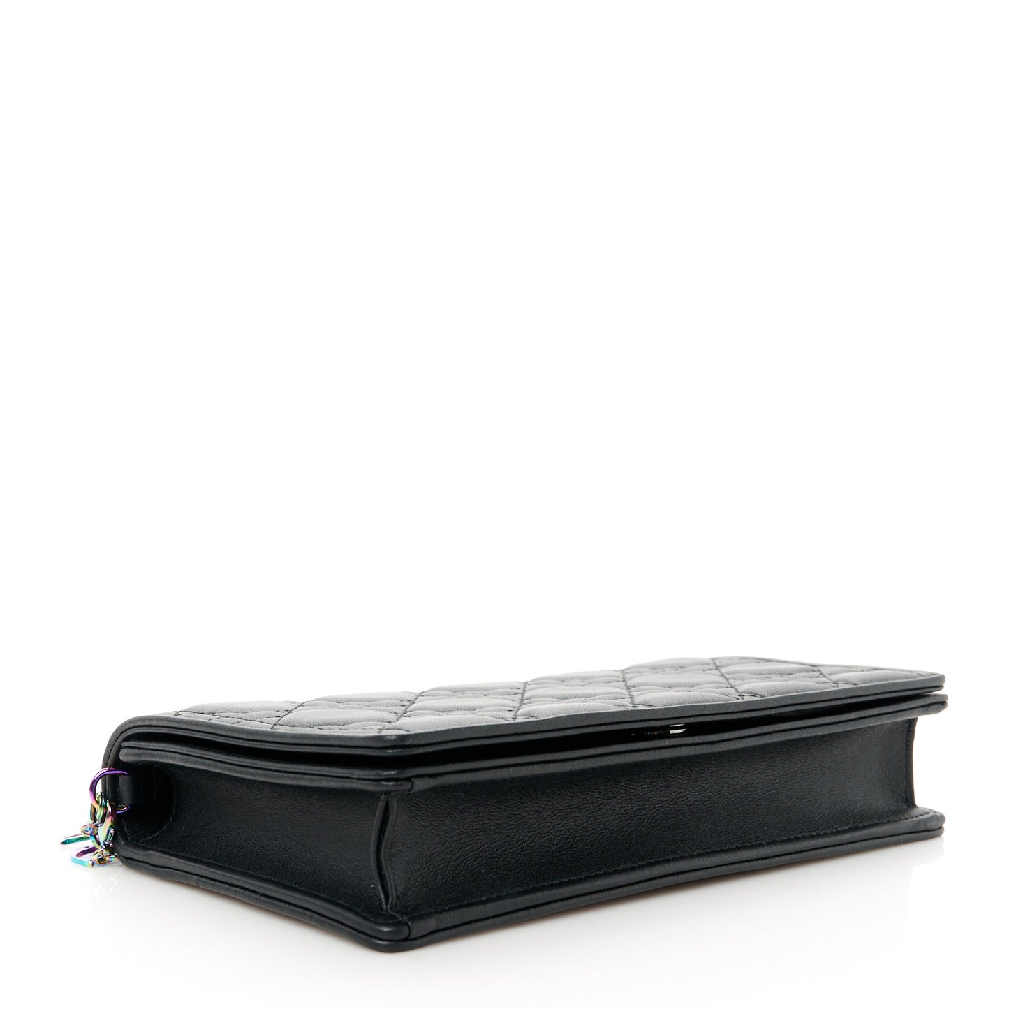 Lambskin Cannage Lady Dior Pouch Black