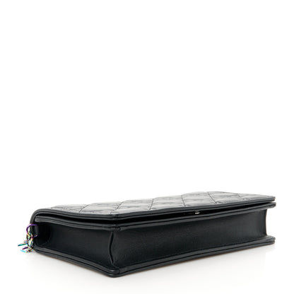 Christian Dior Lambskin Cannage Lady Dior Pouch Black 5 of 16