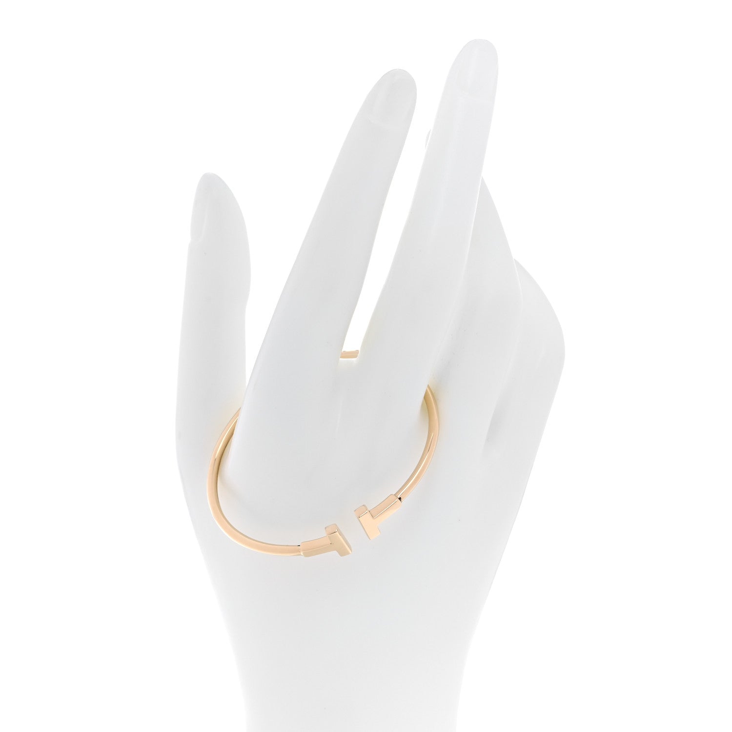 Tiffany 18K Yellow Gold T Wire Bracelet 2 of 4