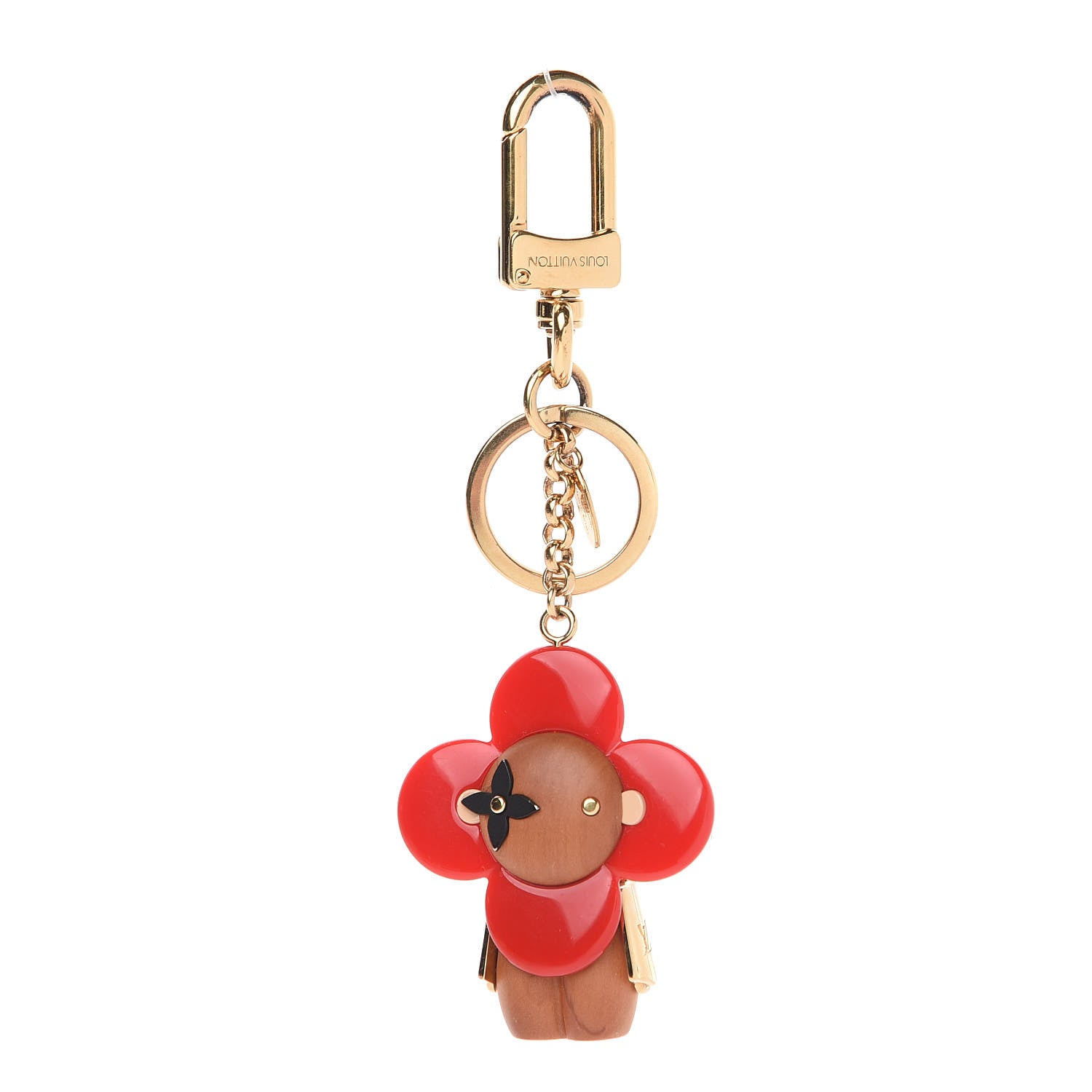 Louis Vuitton Resin Wood Vivienne Bag Charm Red 1 of 3