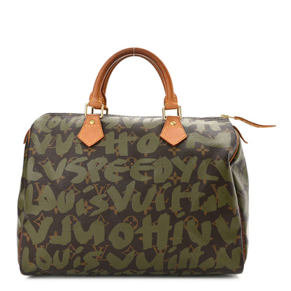 Louis Vuitton Monogram Graffiti Speedy 30 Kaki 1 of 13
