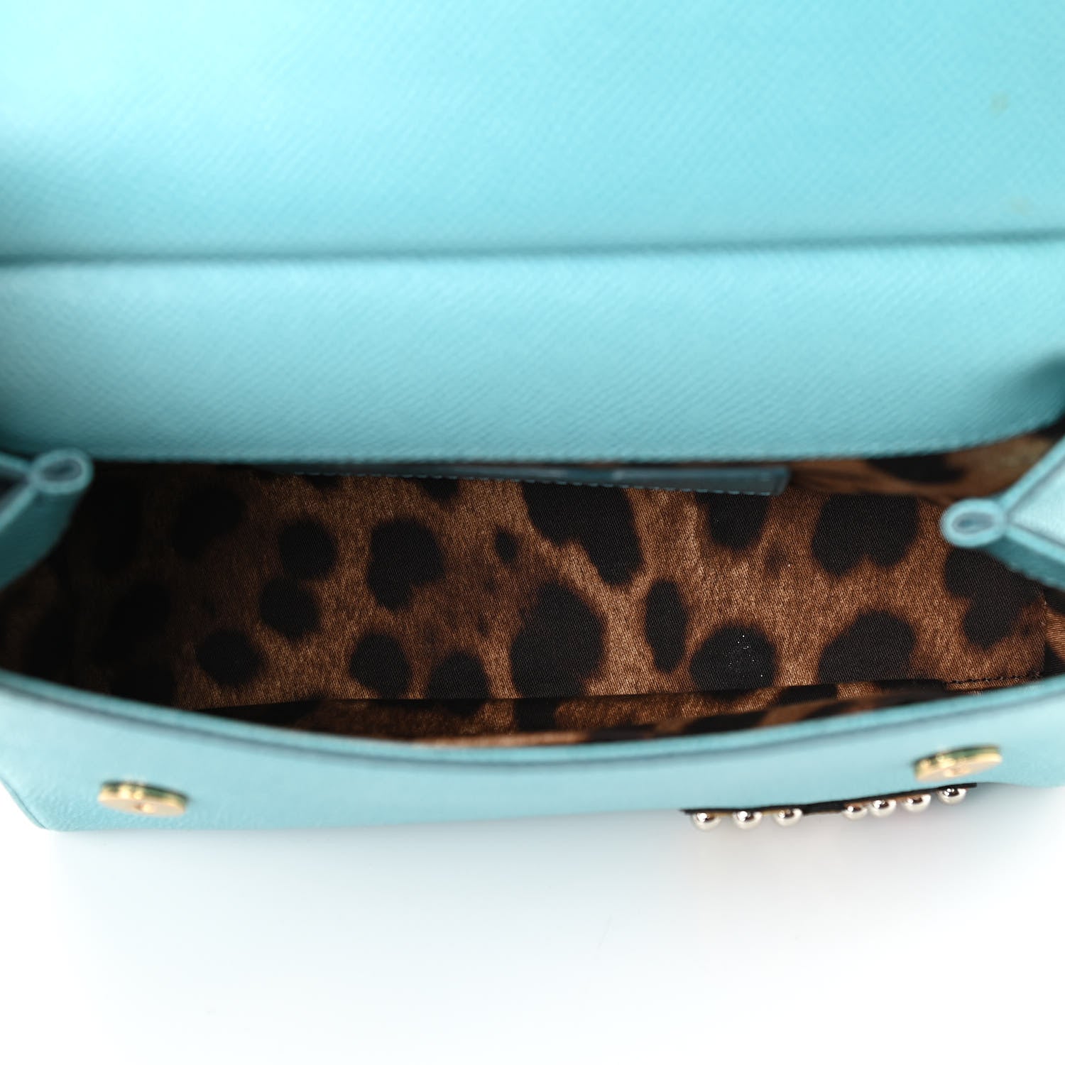 Dolce & Gabbana Dauphine Ooh Patch Medium Miss Sicily Satchel Light Blue 5 of 9