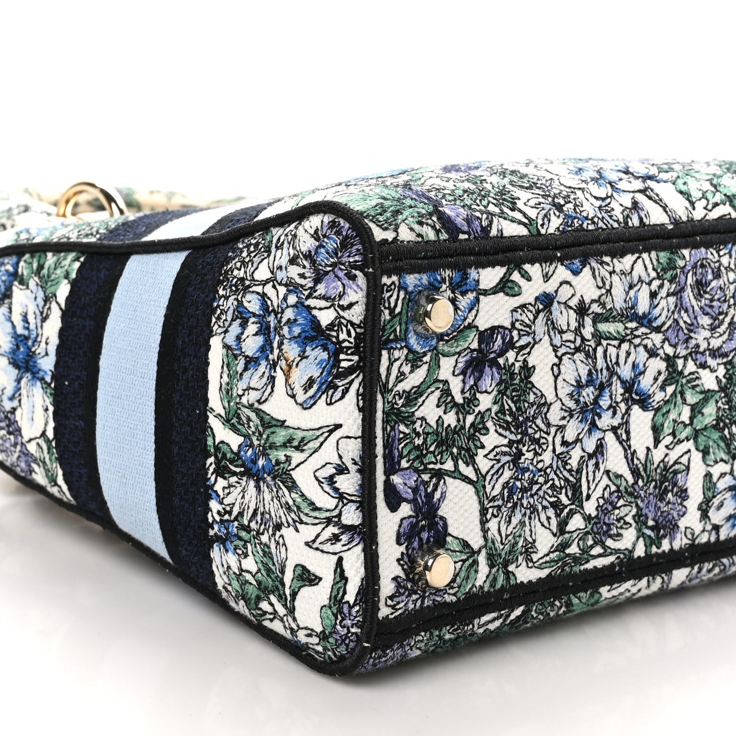 Canvas Embroidered Print Medium Lady D-Lite Blue Multicolor