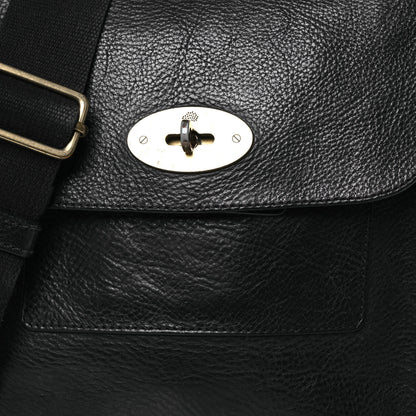Mulberry Natural Grain Calfskin Antony Messenger Crossbody Black 9 of 21