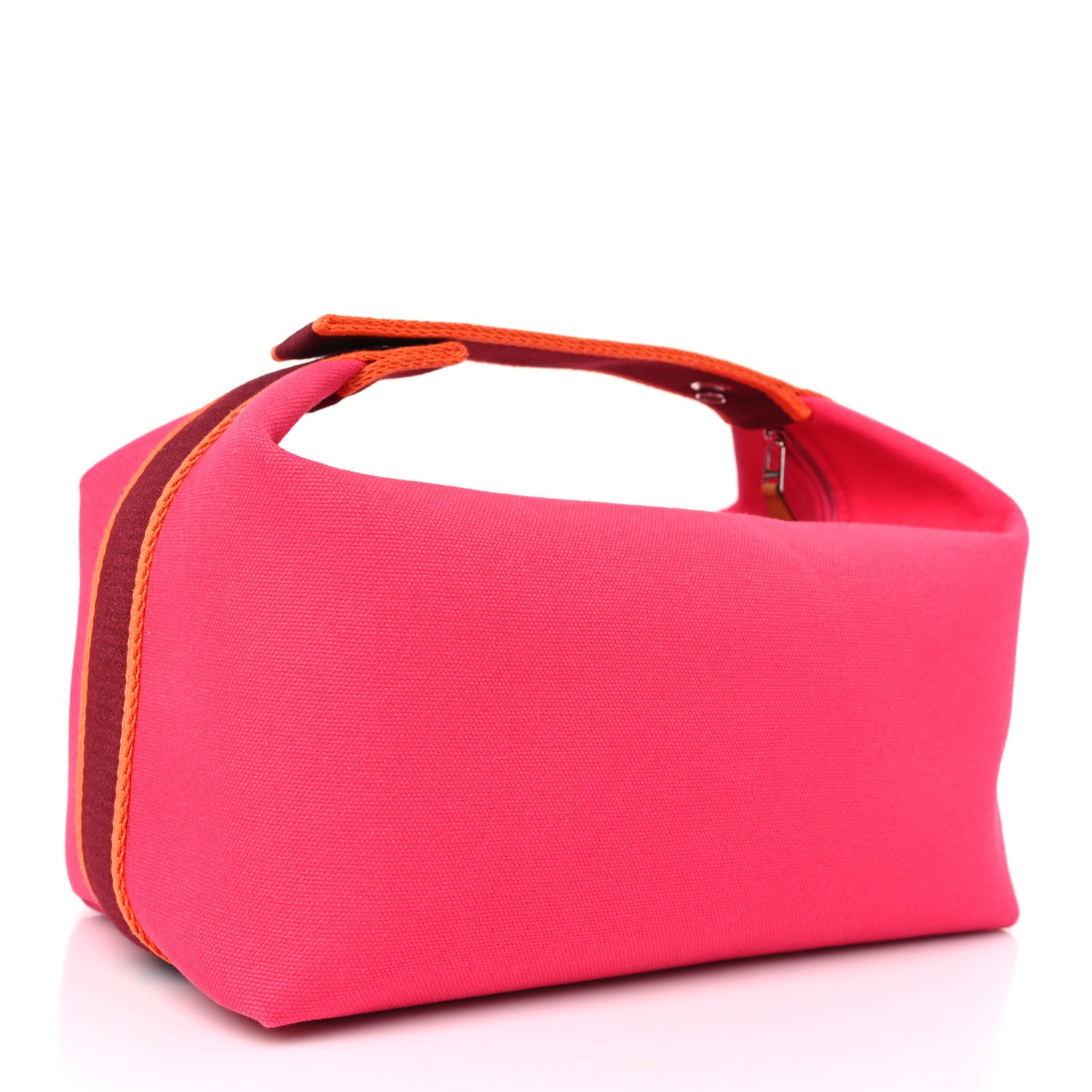 Hermes Canvas Large Bride-A-Brac Pouch Hibiscus 3 of 8