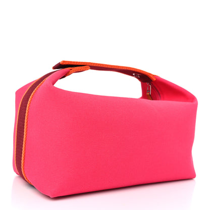 Hermes Canvas Large Bride-A-Brac Pouch Hibiscus 3 of 8