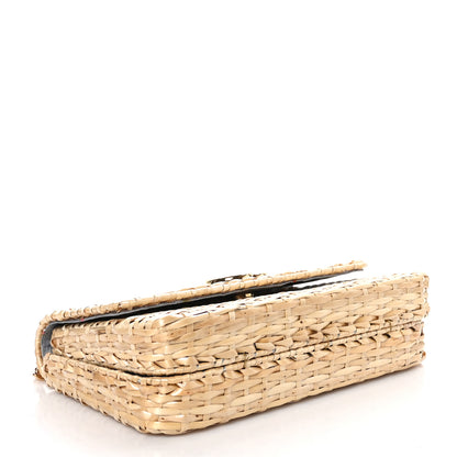 Gucci Glazed Wicker Small Cestino Shoulder Bag Natural 4 of 9
