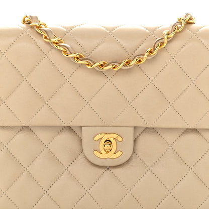 Chanel Lambskin Quilted Small Single Flap Beige 8 of 12