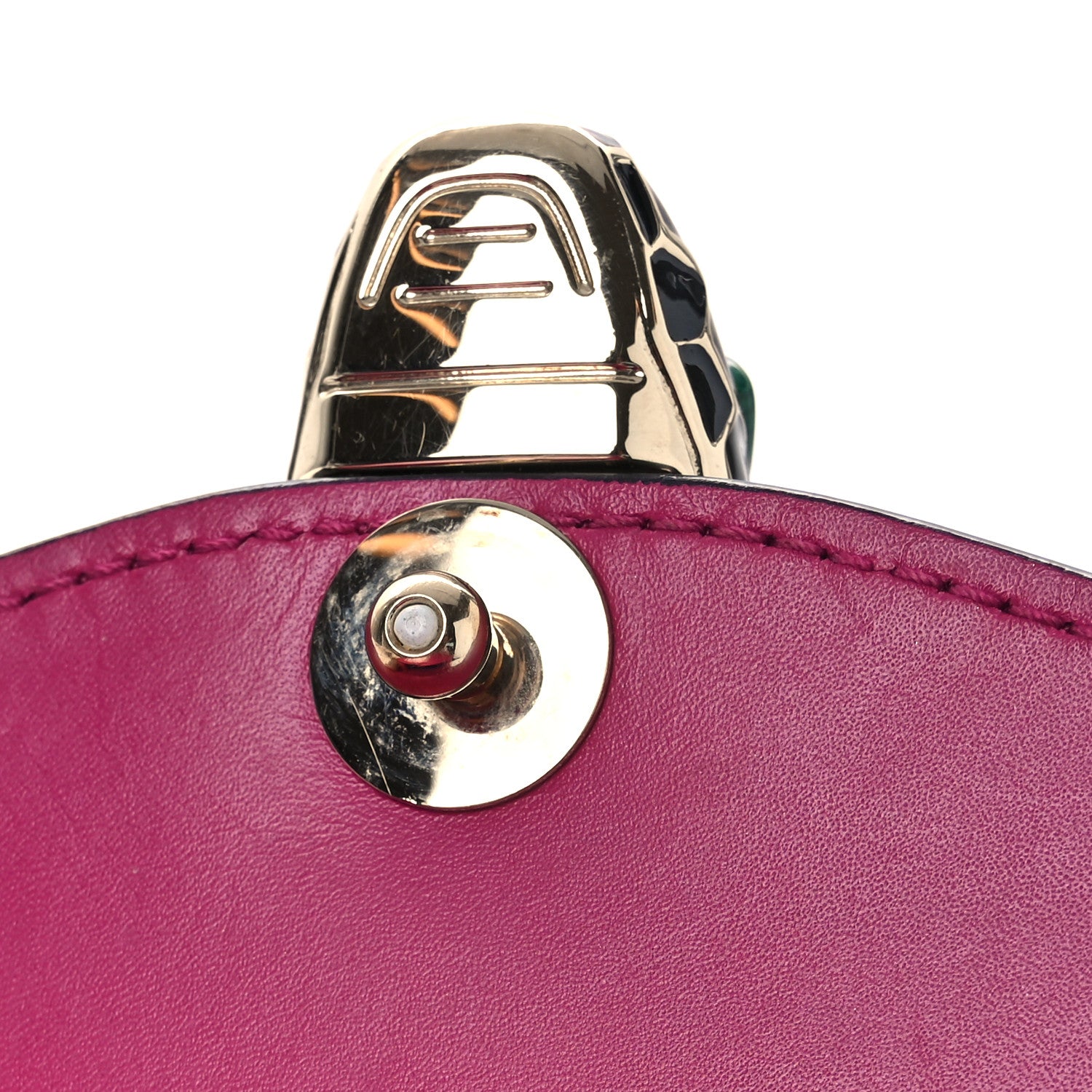 Bulgari Calfskin Serpenti Forever Top Handle Pink 12 of 14