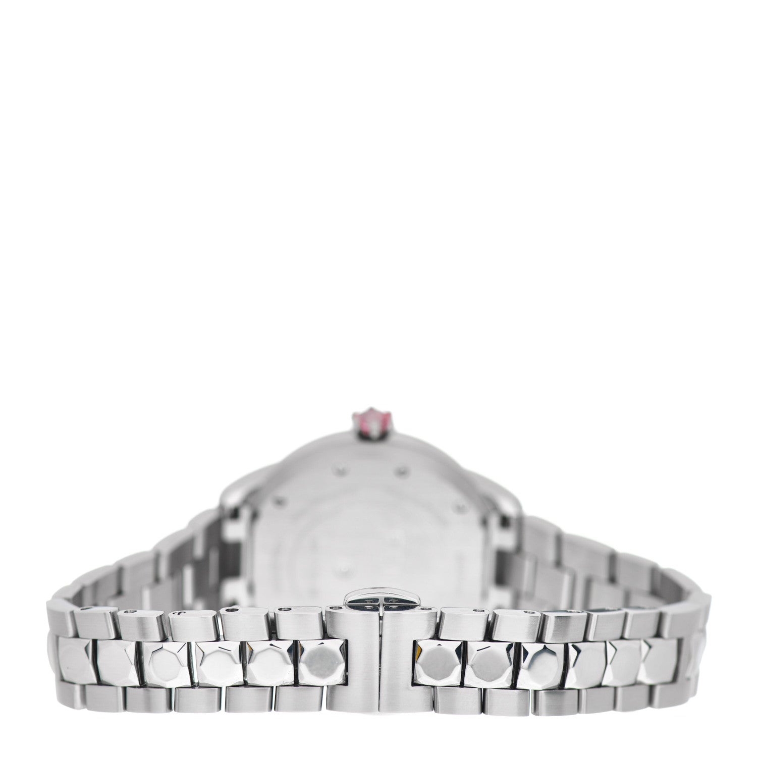 Fendi Stainless Steel Mother of Pearl Topaz Spinel 33mm Ishine Rotating Gem Quartz Watch 3 of 5