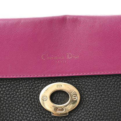 Christian Dior Bullcalf Small Be Dior Flap Black Fraise 6 of 12